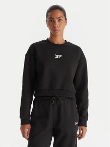 Reebok Bluza Hazel RK25172CCW Czarny Regular Fit. Czarne bluzy Reebok, m, bez wzorów, z syntetyku, bez kaptura. Za 199,99 zł.