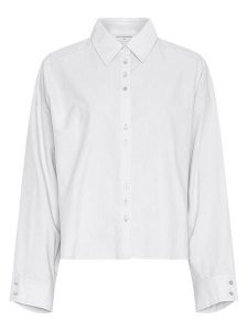 MOSS COPENHAGEN Koszula w kolorze białym rozmiar: XS/S. Białe koszule Moss Copenhagen, s, bez wzorów, bez kołnierzyka, bez ramiączek. Za 204,95 zł.