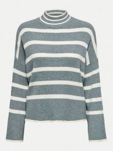 ONLY Sweter Fibi 15259096 Zielony Regular Fit. Zielone swetry klasyczne ONLY, l, z syntetyku, bez kołnierzyka. Za 79,99 zł.
