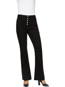 Heine Dżinsy - Slim fit - w kolorze czarnym rozmiar: 36. Czarne jeansy Heine, bez wzorów, z podwyższonym stanem. Za 57,06 zł.