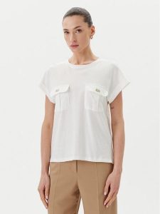 Rinascimento Bluzka CFC0122690003 Écru Regular Fit. Bluzki Rinascimento, l, bez wzorów, z bawełny, bez kołnierzyka, bez ramiączek. Za 159,99 zł.