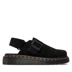 Sandały Dr. Martens. Czarne sandały Dr. Martens, bez wzorów, bez obcasa, na płaskiej podeszwie, bez zapięcia. Za 449,99 zł.