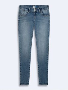LTB Dżinsy "Molly" - Skinny fit - w kolorze niebieskim rozmiar: W28/L34. Niebieskie jeansy LTB, z aplikacjami. Za 155,15 zł.