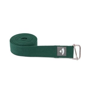 Pasek do jogi Bodhi Asana belt 2,5m - butelkowa zieleń. Zielone paski BODHI, bez wzorów, sportowe. Za 39,99 zł.