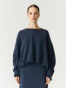 YAS Bluza w kolorze granatowym rozmiar: S. Niebieskie bluzy YAS, s, bez wzorów, bez kaptura. Za 204,88 zł.