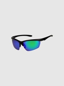 4F Okulary sportowe z multibarwną powłoką - zielone Uniwersalny. Zielone okulary przeciwsłoneczne 4f. Za 149,99 zł.