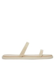 Calvin Klein Klapki Double Bar Slide - Jelly HW0HW02417 Écru. Klapki Calvin Klein, bez wzorów, z tworzywa sztucznego, bez obcasa. Za 149,99 zł.