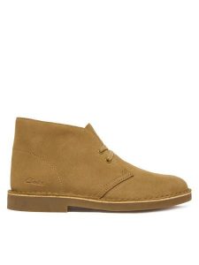 Clarks Trzewiki Desert Bt Evo. 26182928 Brązowy. Brązowe botki Clarks, bez wzorów, ze skóry, bez obcasa, na płaskiej podeszwie, bez zapięcia. Za 389,99 zł.