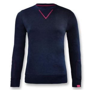 Bluza bawełniana damska NEBI niebieska. Czerwone bluzy LEGEA, bez wzorów, z bawełny, bez kaptura. Za 86,00 zł.