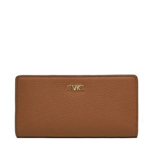 Portfel MICHAEL Michael Kors. Brązowe portfele MICHAEL Michael Kors, bez wzorów. Za 459,99 zł.