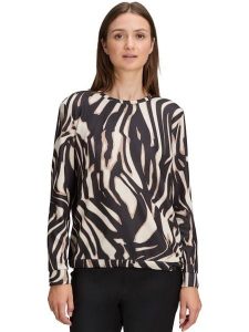BETTY & CO Bluza w kolorze beżowo-czarnym rozmiar: 44. Brązowe bluzy Betty & Co, bez wzorów, bez kaptura. Za 119,95 zł.