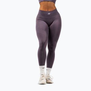 Legginsy treningowe damskie NEBBIA Flow Seamless Maximum Push-Up. Szare legginsy NEBBIA, bez wzorów, z elastanu. Za 249,99 zł.