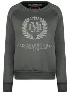Maison Montaigne Bluza "Fimosai" w kolorze antracytowym rozmiar: M. Czarne bluzy Maison Montaigne, m, bez wzorów, bez kaptura. Za 96,60 zł.