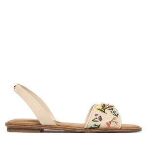 Sandały Aldo. Brązowe sandały ALDO, bez wzorów, bez obcasa, na płaskiej podeszwie, bez zapięcia. Za 249,99 zł.