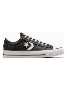 Converse Skórzane sneakersy "Star Player 76" w kolorze czarnym rozmiar: 38,5. Czarne trampki Converse, bez wzorów, bez zapięcia. Za 204,95 zł.
