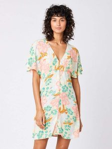 Rip Curl Sukienka ze wzorem rozmiar: S. Sukienki Rip Curl, s, bez wzorów, z wiskozy, bez kołnierzyka, bez ramiączek, mini. Za 118,56 zł.