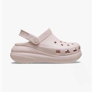 Klapki Crocs Classic Crush Clog. Brązowe klapki Crocs, bez wzorów, bez obcasa. Za 279,00 zł.