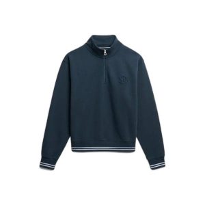 Sweter damski Superdry Country Club. Niebieskie swetry klasyczne Superdry, na zimę, bez kołnierzyka. Za 326,65 zł.