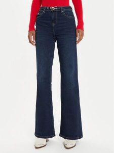 Morgan Jeansy 242-PELOU Niebieski Flare Fit. Niebieskie jeansy Morgan, bez wzorów, z bawełny. Za 179,99 zł.