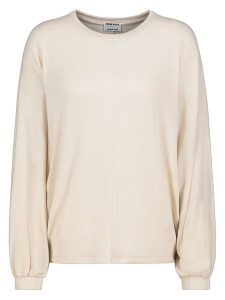 Fresh Made Sweter w kolorze beżowym rozmiar: S/M. Brązowe swetry oversize Fresh Made, m, bez wzorów, bez ramiączek. Za 74,63 zł.