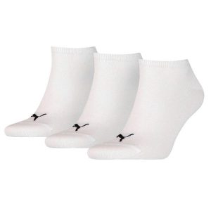 Skarpety Za Kostkę Unisex Dla Dorosłych 261080001 (zestaw 3 Sztuk). Białe skarpetki Puma, bez wzorów. Za 73,99 zł.