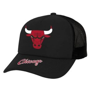 Czapka Trucker Chicago Bulls NBA Team Origins Hwc. Czarne czapki MITCHELL & NESS, bez wzorów, z bawełny, klasyczne. Za 142,00 zł.