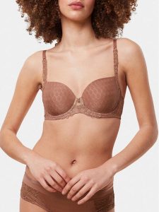 Triumph Biustonosz z fiszbiną Azalea Florale WP 10184809 Brązowy. Brązowe biustonosze Triumph, bez wzorów, z syntetyku. Za 299,99 zł.