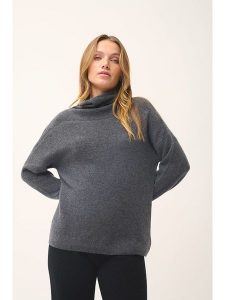 Just Cashmere Kaszmirowy sweter "Blantyre" w kolorze antracytowym rozmiar: S. Czarne golfy Just Cashmere, bez wzorów, z kaszmiru. Za 370,69 zł.