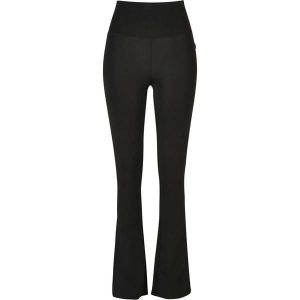 Legginsy damskie Urban Classics Organic Stretch Jersey Bootcut. Czarne legginsy Urban Classics, bez wzorów, z jersey. Za 99,50 zł.