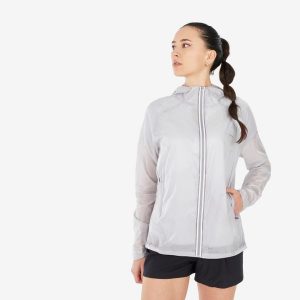 Kurtka turystyczna damska Quechua MH900 Light. Białe kurtki QUECHUA, l, bez wzorów, z materiału, bez kaptura. W wyprzedaży za 89,99 zł.