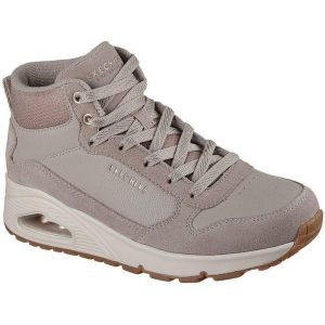 Buty Skechers Uno - Stacre Shine, Dla obu płci. Brązowe buty trekkingowe Skechers, ze skóry ekologicznej, bez zapięcia. Za 690,00 zł.