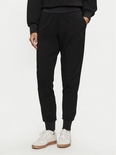Armani Exchange Spodnie dresowe 6DYP84 YJEZZ 1200 Czarny Loose Fit. Czarne spodnie dresowe Armani Exchange, xs, bez wzorów, z dresówki. Za 349,99 zł.