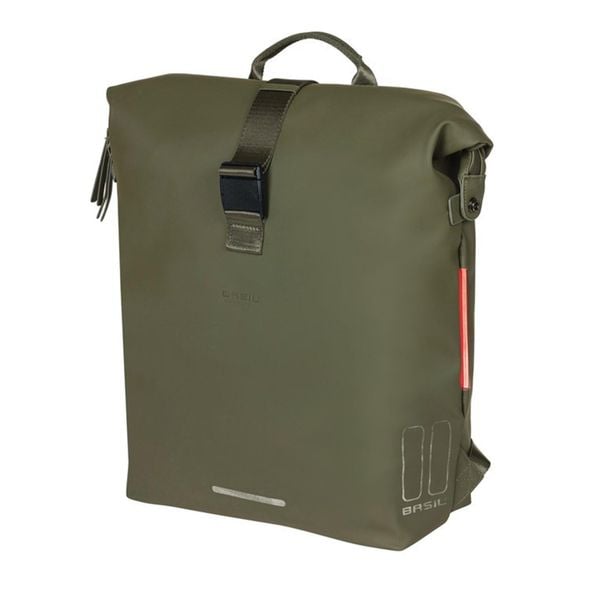 Plecak rowerowy SoHo Nordlicht, zielony mech. Zielone plecaki BASIL. Za 487,95 zł.