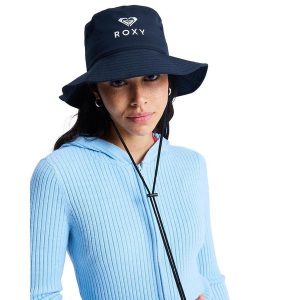 Kapelusz bucket dla Kobiety ROXY SUN ADDICTION Czarny. Szare kapelusze Roxy, bez wzorów, z elastanu. Za 149,99 zł.