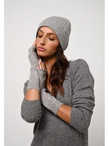 AUTHENTIC CASHMERE Kaszmirowe mitenki "Serre" w kolorze szarym rozmiar: onesize. Szare rękawiczki AUTHENTIC CASHMERE, bez wzorów, z kaszmiru. Za 160,96 zł.