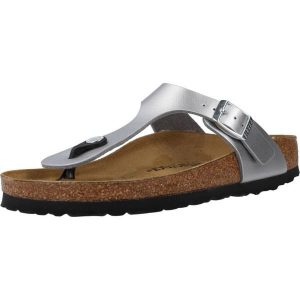 Japonki damskie Birkenstock Gizeh BF. Niebieskie klapki Birkenstock, bez wzorów, z materiału, bez obcasa. Za 309,00 zł.