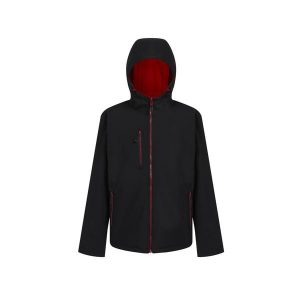 Kurtka wodoodporna z kapturem Regatta Navigate. Czarne kurtki Regatta, na lato, bez wzorów, z kapturem. Za 268,50 zł.