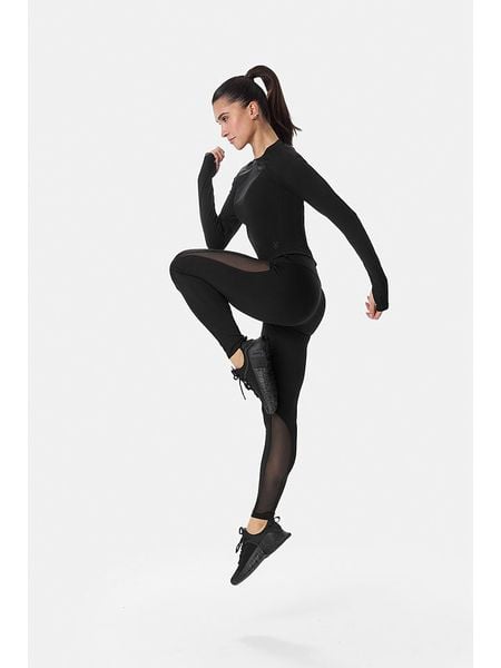 Cardio Bunny Legginsy sportowe w kolorze czarnym rozmiar: M. Czarne legginsy Cardio Bunny, m, bez wzorów, z podwyższonym stanem, outdoorowe. Za 141,85 zł.