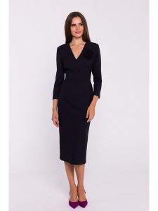 Stylove Sukienka w kolorze czarnym rozmiar: L. Czarne sukienki Stylove, na co dzień, l, z aplikacjami, bez kołnierzyka, bez ramiączek, maxi, proste. Za 263,53 zł.