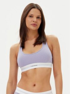 Calvin Klein Underwear Biustonosz top LV00QF8018 Fioletowy. Fioletowe biustonosze Calvin Klein Underwear, xl, bez wzorów, bez kołnierzyka, bez ramiączek. Za 189,99 zł.