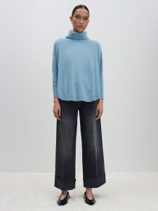 Someday Golf "Tariana" w kolorze błękitnym rozmiar: S. Niebieskie golfy someday., bez wzorów, z wełny. Za 165,99 zł.