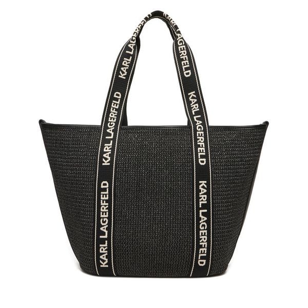 Torebka KARL LAGERFELD. Czarne shopper bag KARL LAGERFELD, bez wzorów, bez dodatków. Za 779,99 zł.