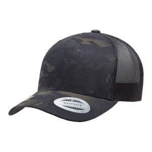 Czapka Z Daszkiem Camo Mesh Trucker Cap. Brązowe czapki FLEXFIT, bez wzorów, z meshu, sportowe. Za 88,99 zł.