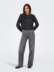 JDY Koszula dżinsowa "Marly" w kolorze granatowym rozmiar: XL. Niebieskie koszule JDY, xl, bez wzorów, z bawełny, bez kołnierzyka, bez ramiączek. Za 97,05 zł.