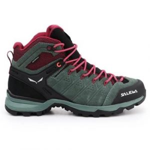 Buty trekkingowe damskie Salewa WS Alp Mate Mid WP. Zielone buty trekkingowe Salewa, z materiału, za kostkę, bez zapięcia. Za 668,10 zł.