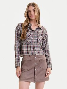 ONLY Koszula Riley 15351443 Szary Regular Fit. Szare koszule ONLY, xl, bez wzorów, z wiskozy, bez kołnierzyka, bez ramiączek. Za 129,99 zł.
