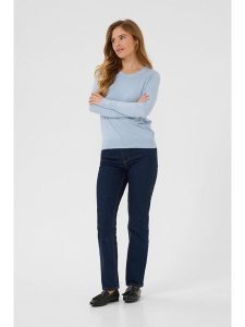 Kaffe Sweter w kolorze błękitnym rozmiar: XXL. Niebieskie swetry oversize Kaffe, xxl, bez wzorów, bez ramiączek. Za 72,45 zł.