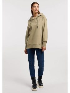 ELBSAND Bluza "Svana" w kolorze szarobrązowym rozmiar: XS. Brązowe bluzy ELBSAND, xs, bez wzorów, z kapturem. Za 109,78 zł.
