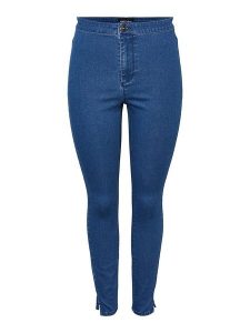 Pieces Dżinsy "Sanni" - Skinny fit - w kolorze niebieskim rozmiar: XS. Niebieskie jeansy Pieces, bez wzorów, z podwyższonym stanem. Za 61,46 zł.