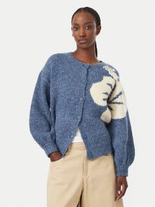 Billabong Kardigan Bayside Hibiscus EBJSW00157 Niebieski Regular Fit. Niebieskie kardigany Billabong, z syntetyku. Za 409,99 zł.